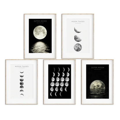 Moon Phases Canvas Posters AESTHETIC_Witchcore SUB CATEGORY_Posters