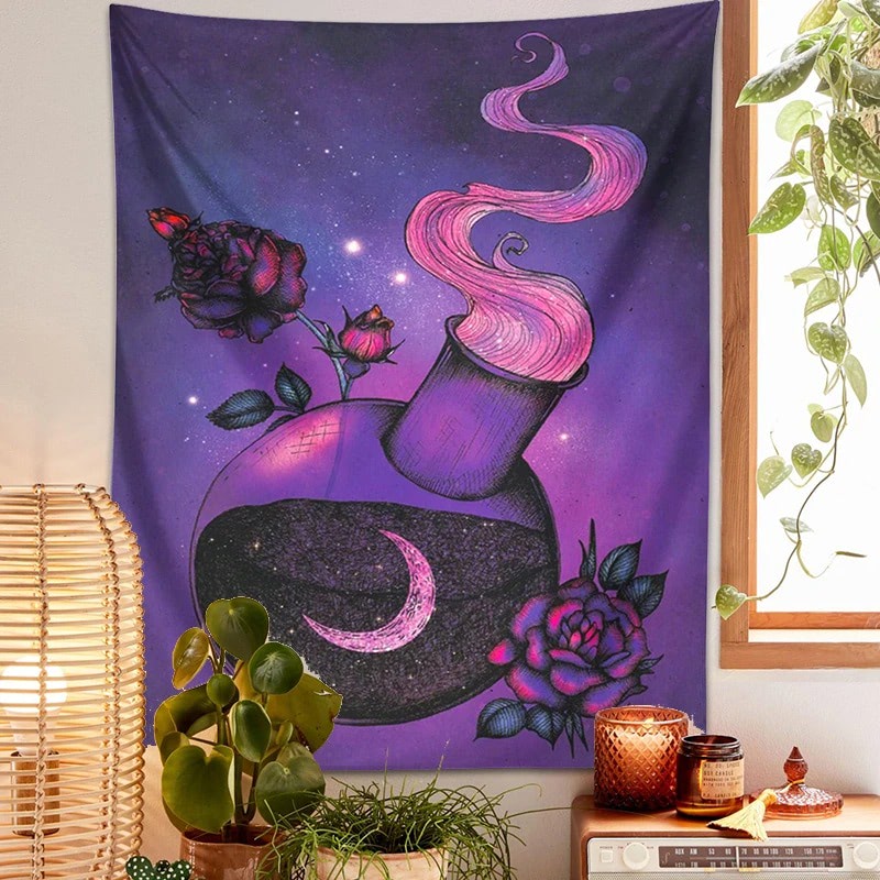 Moon Potion Witchy Tapestry witch witchcore witchcraft witchy