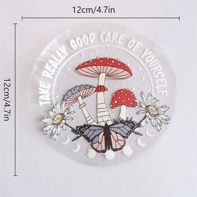 Magic Mushrooms Sun Catcher Stickers rainbow sticker sun catcher sunlight window sticker