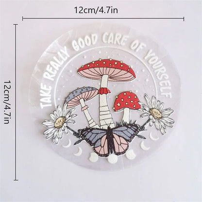 Magic Mushrooms Sun Catcher Stickers rainbow sticker sun catcher sunlight window sticker