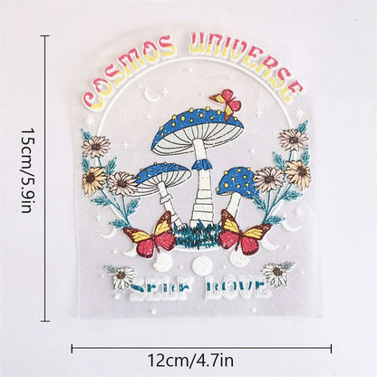 Magic Mushrooms Sun Catcher Stickers rainbow sticker sun catcher sunlight window sticker