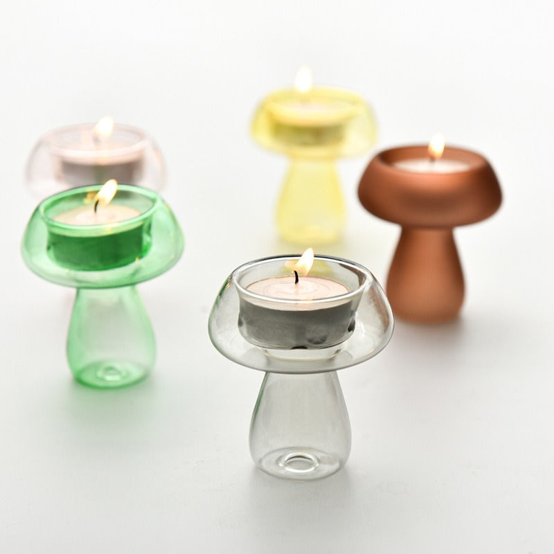 Mushroom Tealight Candle Holder candle holder set candleholder tealight