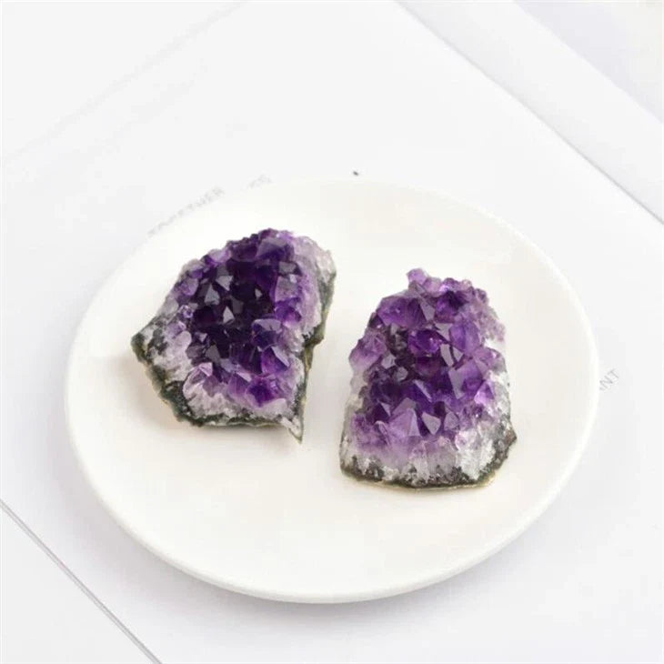 Natürliche Amethyst-Cluster-Box