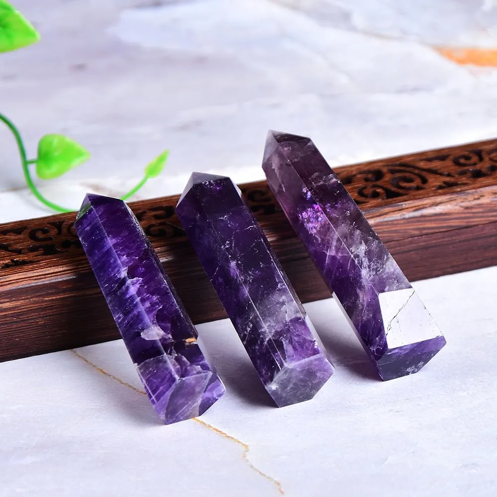 Natural Amethyst Crystal Tower