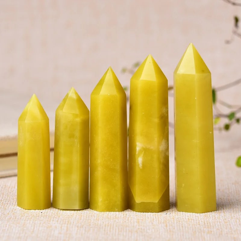 Lemon Jade Crystal Tower