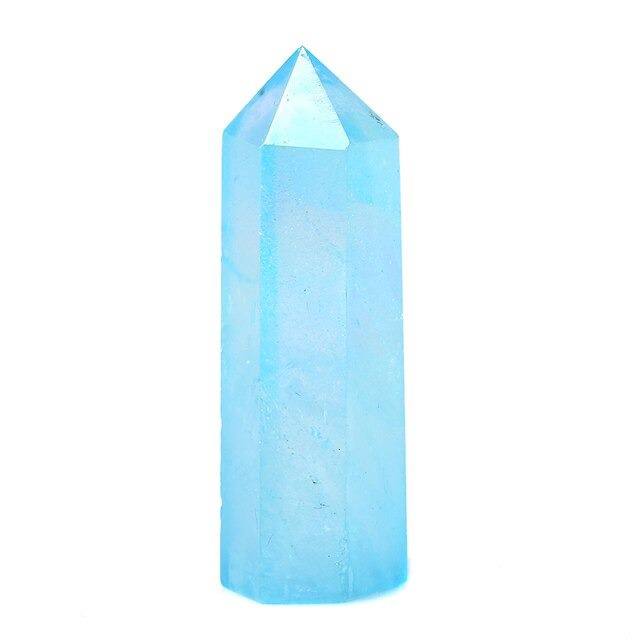 Blue Aura Quartz Tower Crystal AESTHETIC_Fairycore AESTHETIC_Witchcore