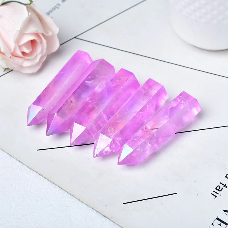 Purple Aura Quartz Tower Crystal AESTHETIC_Fairycore AESTHETIC_Witchcore