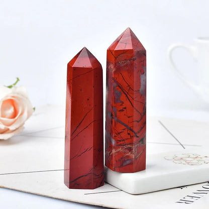 Red Jasper Crystal Tower