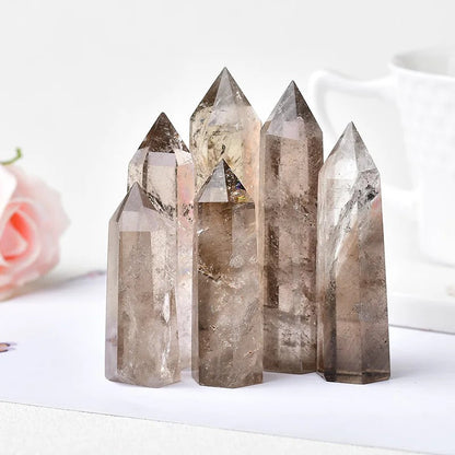 Smoky Quartz Crystal Tower