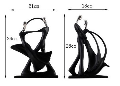 Elevated Dancing Couple Sculpture