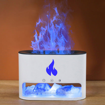 Crystal Salt Rock Fire Humidifier