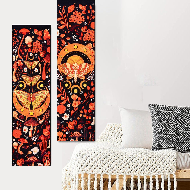 Orange Night Moth Tapestry