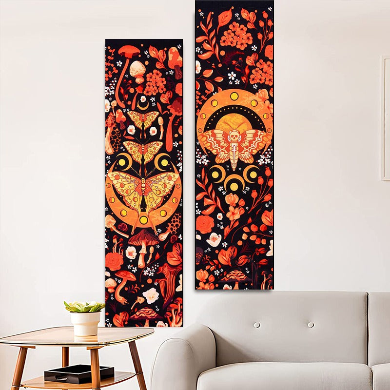 Orange Night Moth Tapestry