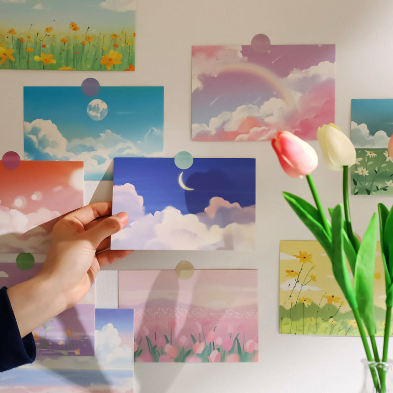 Kawaii Landscapes Wall Collage Postcards