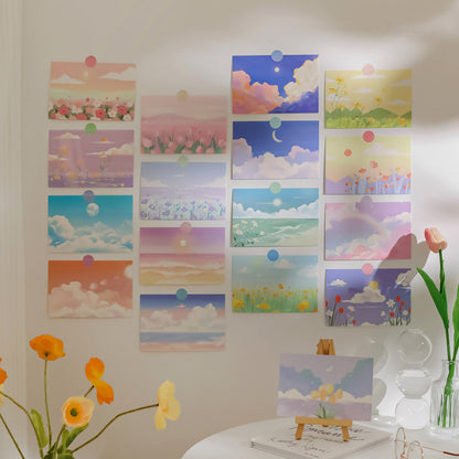 Kawaii Landscapes Wall Collage Postcards