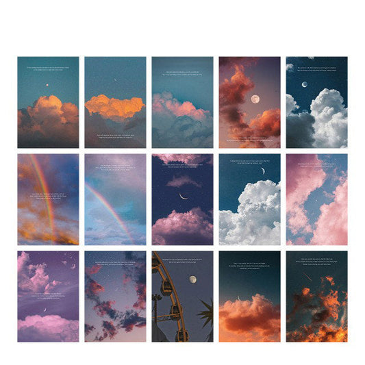 Twilight Pastel Clouds Wall Collage Prints AESTHETIC_Art Hoe SUB CATEGORY_Poster Cards