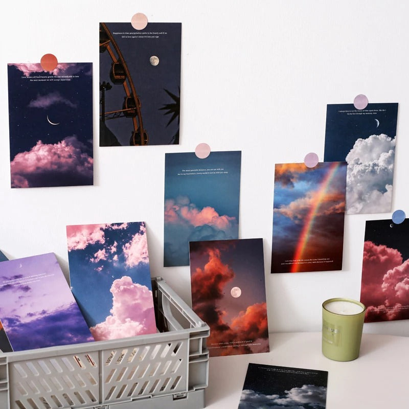 Twilight Pastel Clouds Wall Collage Prints AESTHETIC_Art Hoe SUB CATEGORY_Poster Cards