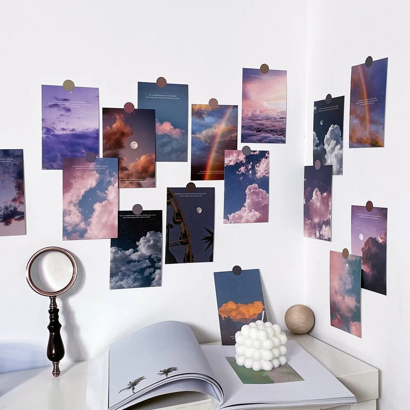 Twilight Pastel Clouds Wall Collage Prints AESTHETIC_Art Hoe SUB CATEGORY_Poster Cards