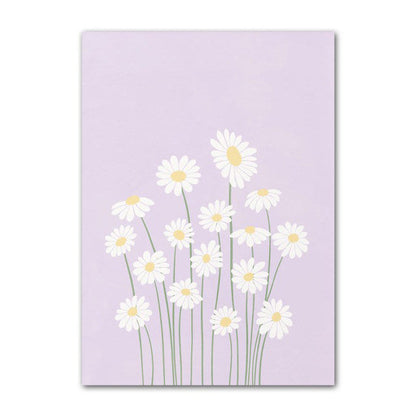 Pastel Flower Market Canvas Posters floral pale pastel sage SUB CATEGORY_Posters