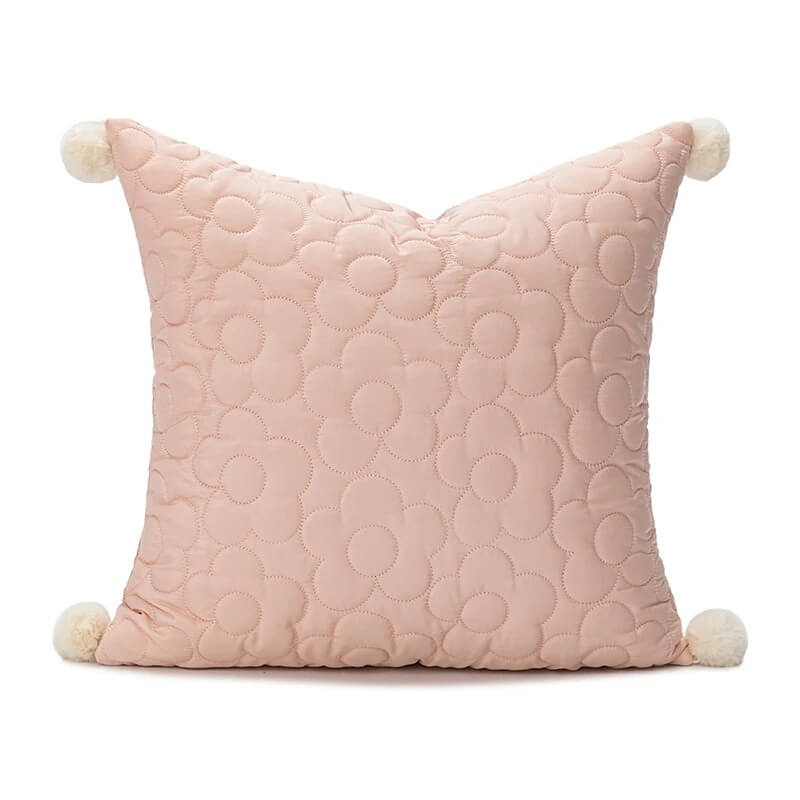 Tufted Pastel Tulip Cushion Cover cute flower embroidered floral little flower SUB CATEGORY_Cushion Covers