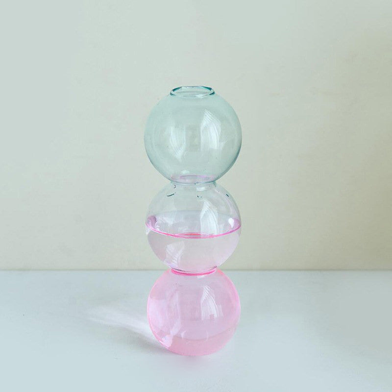 Pastel Glass Bubble Vase AESTHETIC_Danish Pastel SUB CATEGORY_Desk Accessories SUB CATEGORY_Vases