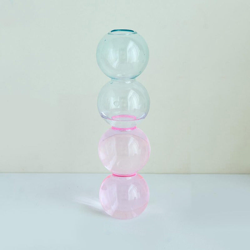 Pastel Glass Bubble Vase AESTHETIC_Danish Pastel SUB CATEGORY_Desk Accessories SUB CATEGORY_Vases