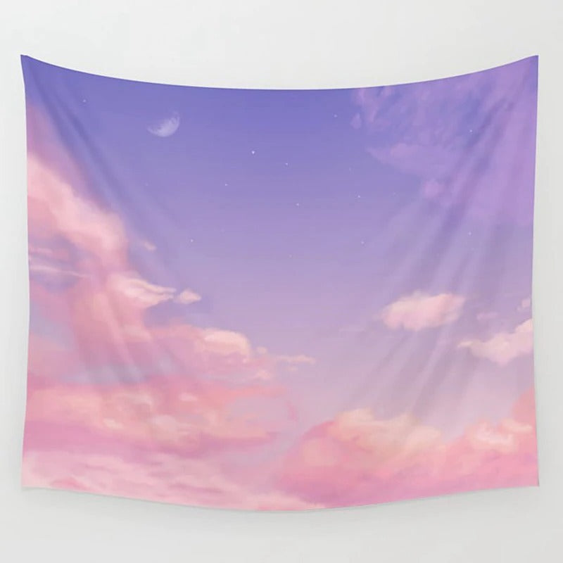 Pastel Clouds Tapestry AESTHETIC_Soft Girl SUB CATEGORY_Tapestries