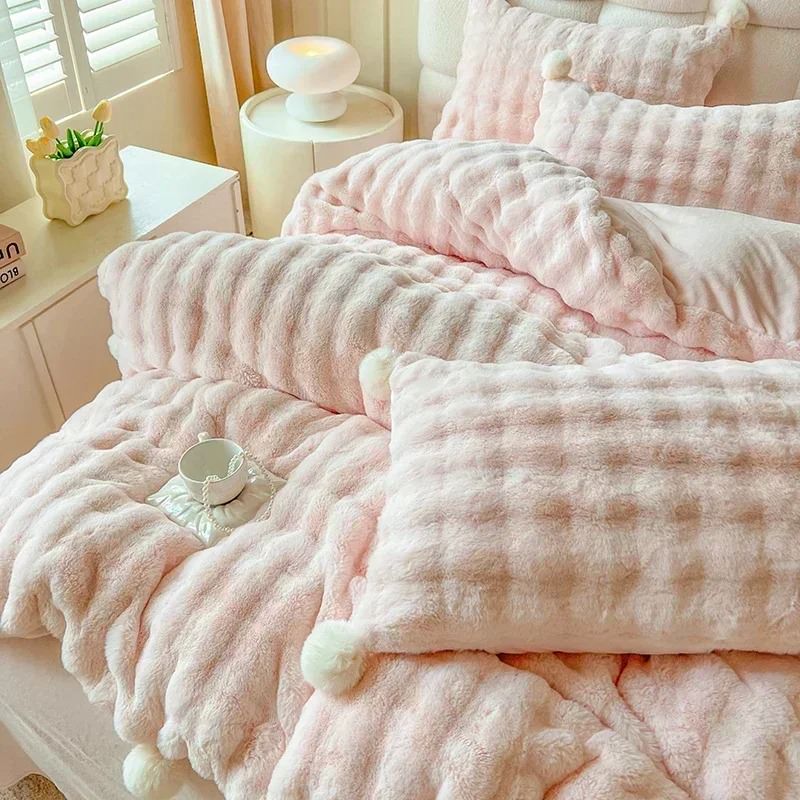 Faux Fur Warm Fluffy Bedding Set SUB CATEGORY_Bedding Sets