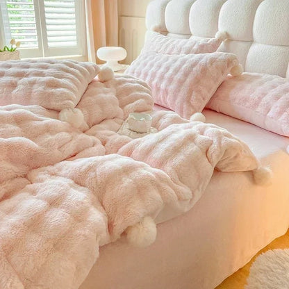 Faux Fur Warm Fluffy Bedding Set SUB CATEGORY_Bedding Sets