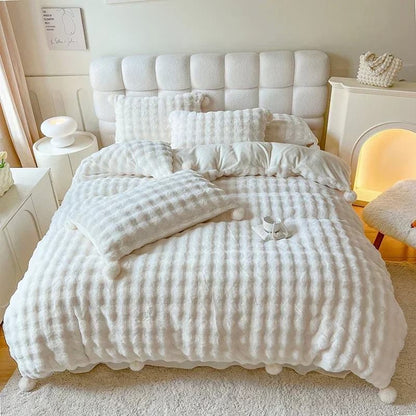 Faux Fur Warm Fluffy Bedding Set SUB CATEGORY_Bedding Sets