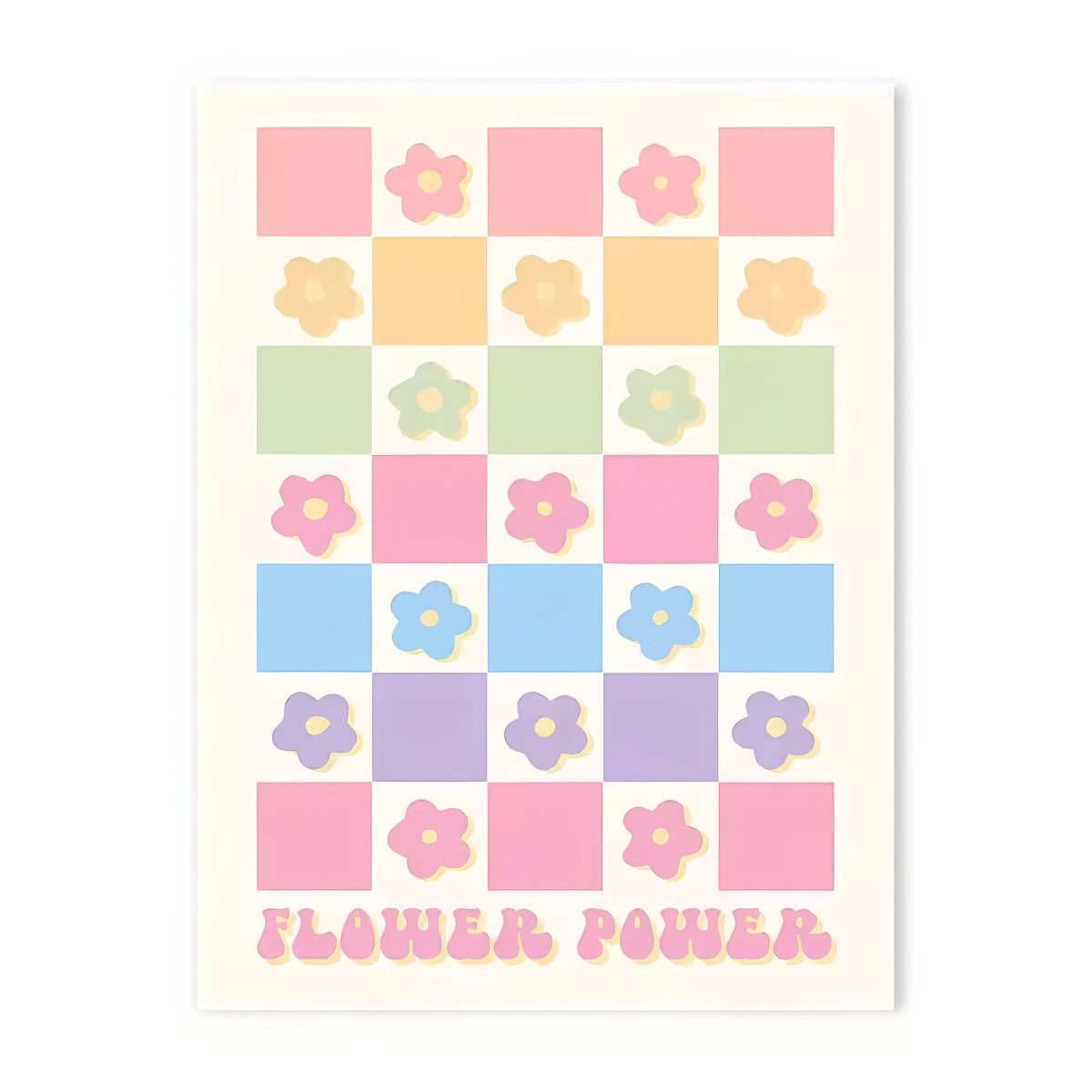 Pastell Positivity Wandcollage Leinwandposter