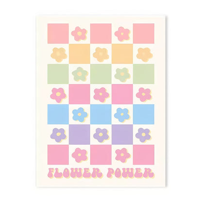 Pastell Positivity Wandcollage Leinwandposter