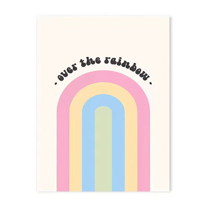 Pastell Positivity Wandcollage Leinwandposter