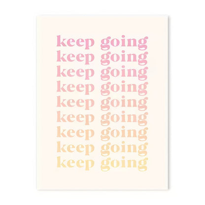 Pastell Positivity Wandcollage Leinwandposter