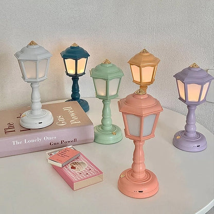 Pastel Mini Retro Street Lamp AESTHETIC_Danish Pastel AESTHETIC_Soft Girl SUB CATEGORY_Desk Accessories