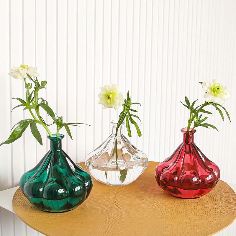 Patty Pan Shaped Glass Vase SUB CATEGORY_Vases