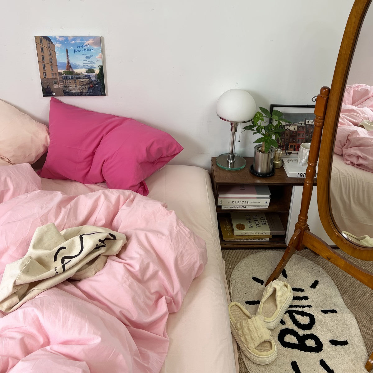 Pastel Peachy Pink Bedding Set