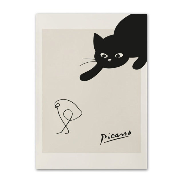 Picasso Outline Sketches Canvas Posters coutout cut outs outline picasso SUB CATEGORY_Posters