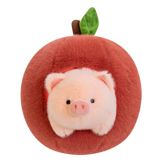 Piglet in a Peach Plush Hideaway Set