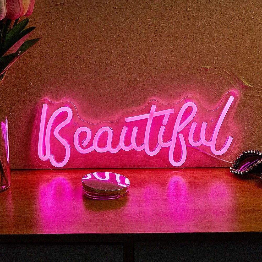 Pink Beautiful LED Neon Sign