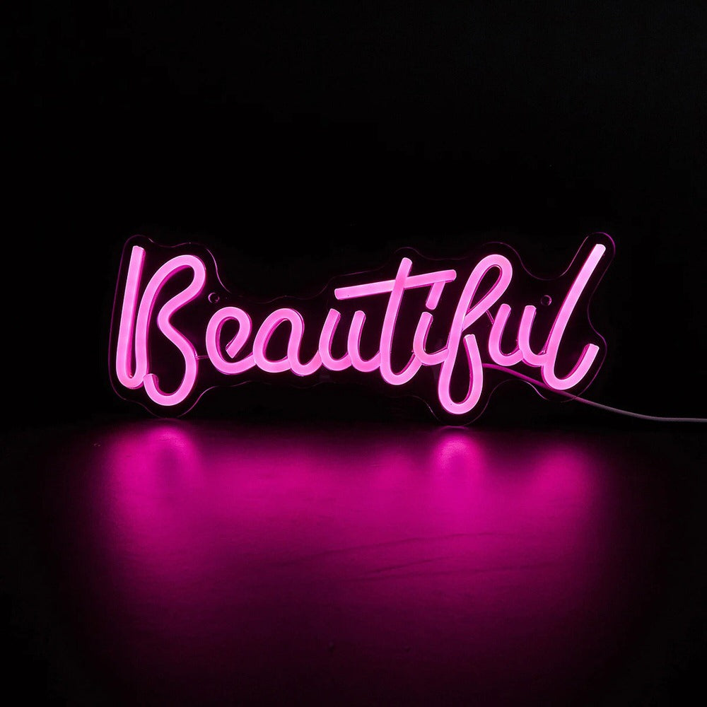 Pink Beautiful LED Neon Sign