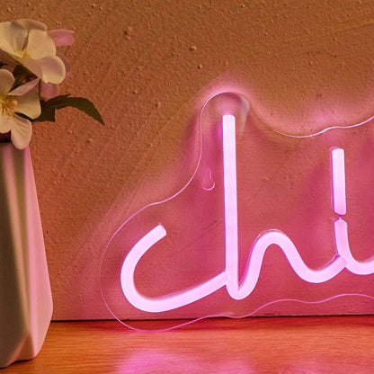 Pink Chill Wall Neon Sign