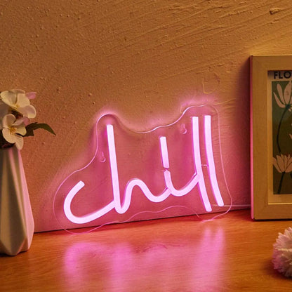 Pink Chill Wall Neon Sign