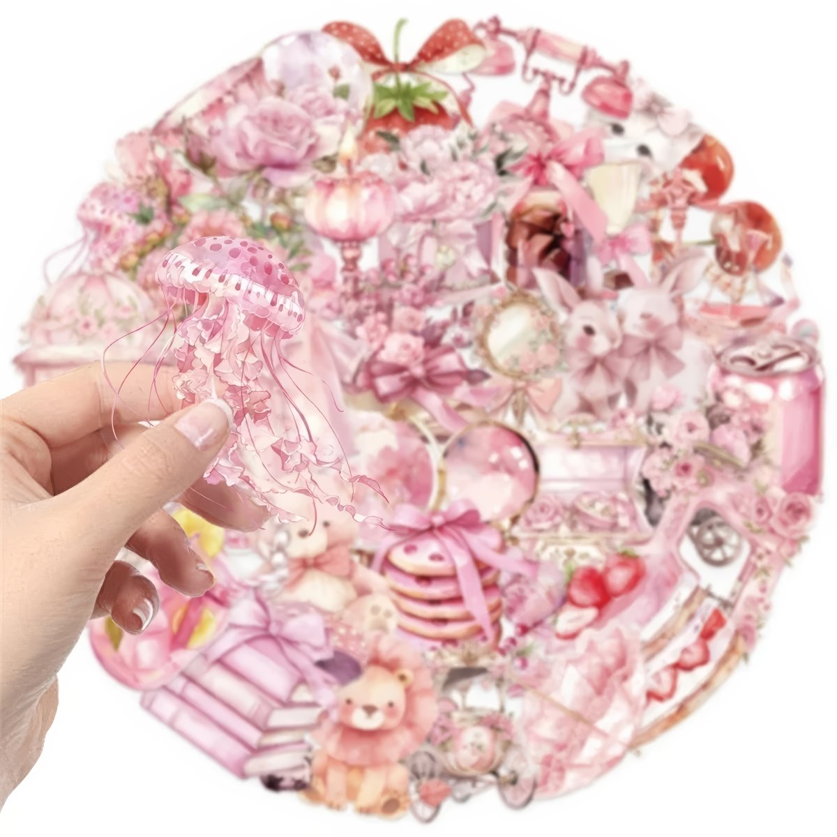 Pink Coquette Girl Aesthetic Sticker Pack