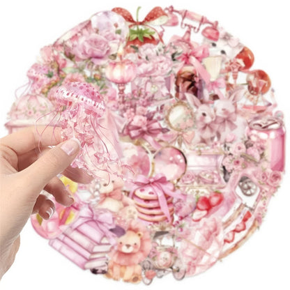 Pink Coquette Girl Aesthetic Sticker Pack