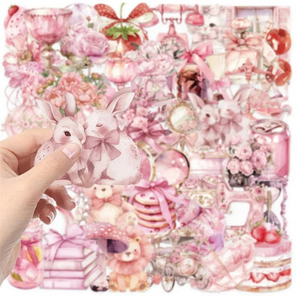 Pink Coquette Girl Aesthetic Sticker Pack