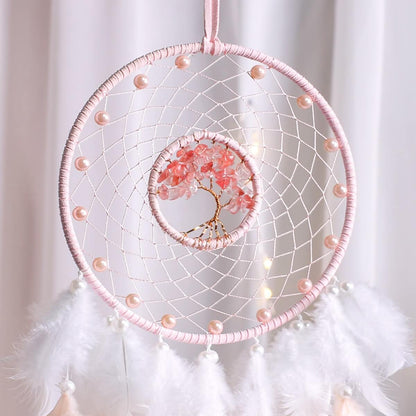 Pink Feather Dream Catcher