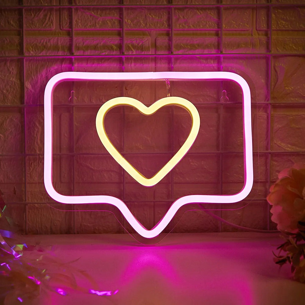 Like Button LED Neon Sign