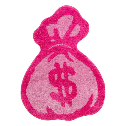 Pink Money Bag Tufted Accent Rug AESTHETIC_Soft Girl SUB CATEGORY_Rugs