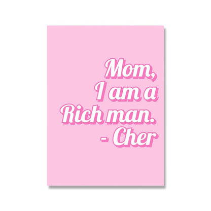 Think Pink Canvas Posters AESTHETIC_Soft Girl SUB CATEGORY_Posters